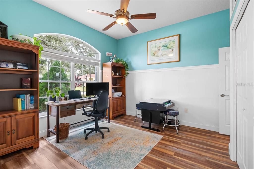 Home Office, Interior, Wood Texture Flooring