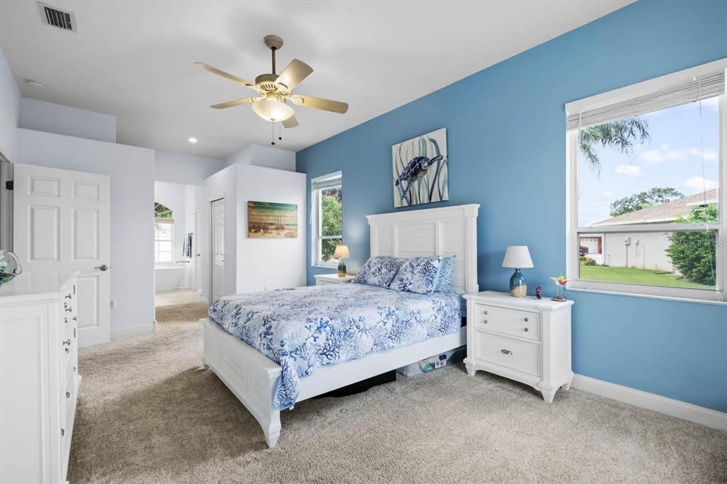 Bedroom, Interior, Recessed Lighting