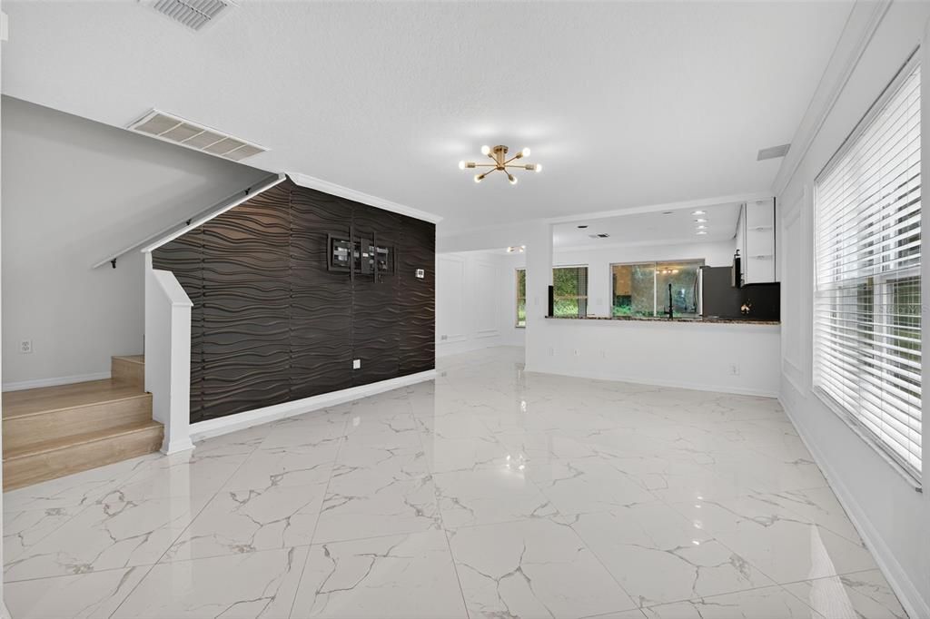 Empty room, Interior, Marble