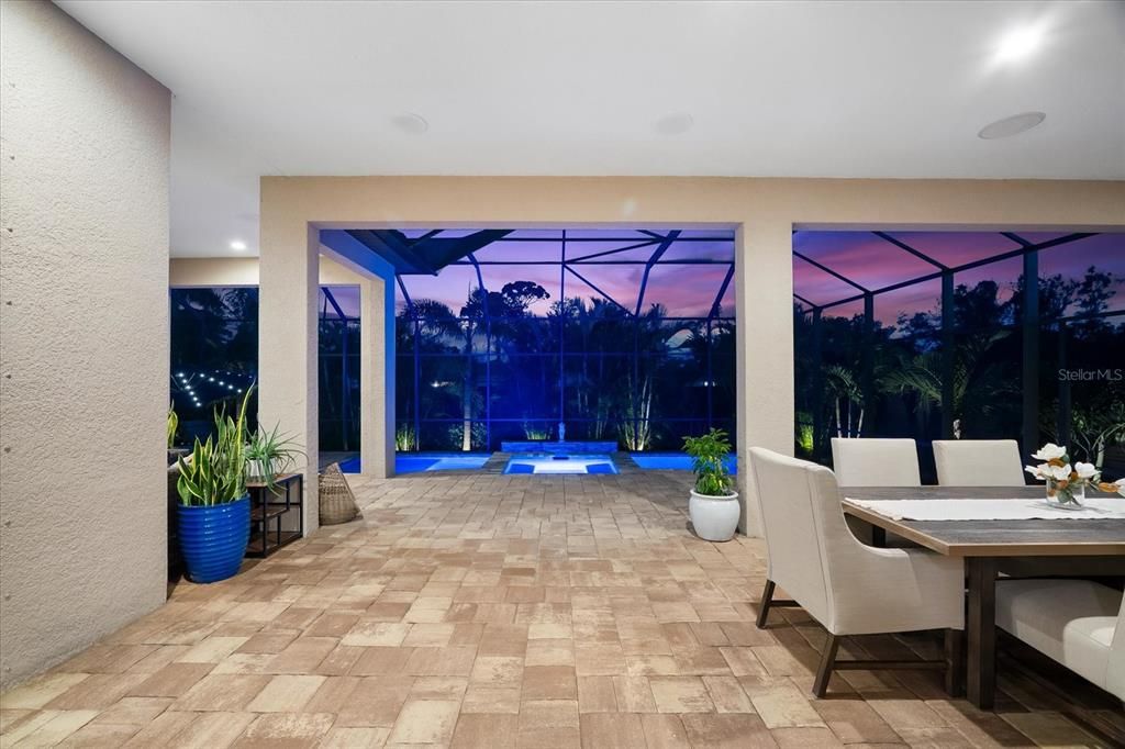 Dining room, Glass Ceilings, Interior, Recessed Lighting, Sun Room