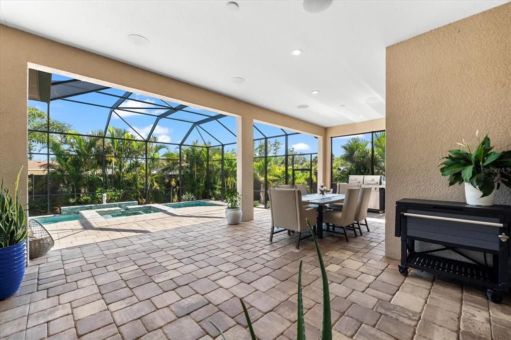 Dining room, Glass Ceilings, Interior, Pool, Recessed Lighting, Sun Room