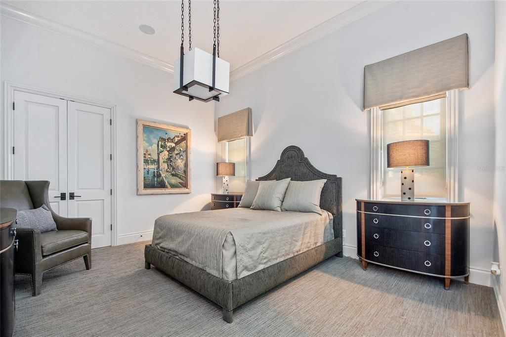 Bedroom, Interior, Pendant Lights
