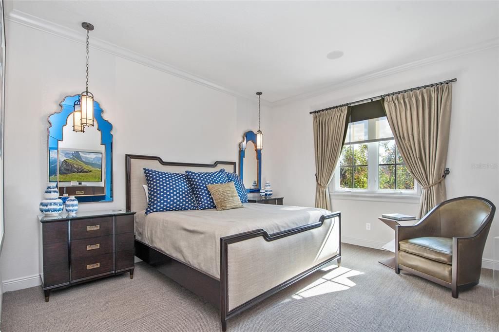 Bedroom, Interior, Pendant Lights