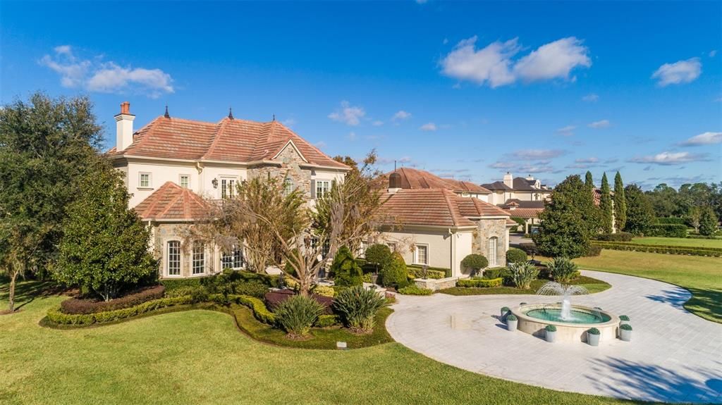 Backyard, Exterior, Facade, Pool, French Provincial
