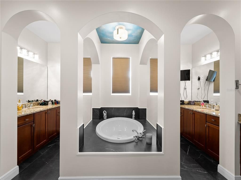 Bathroom, Dual Sink Vanities, Interior, Marble