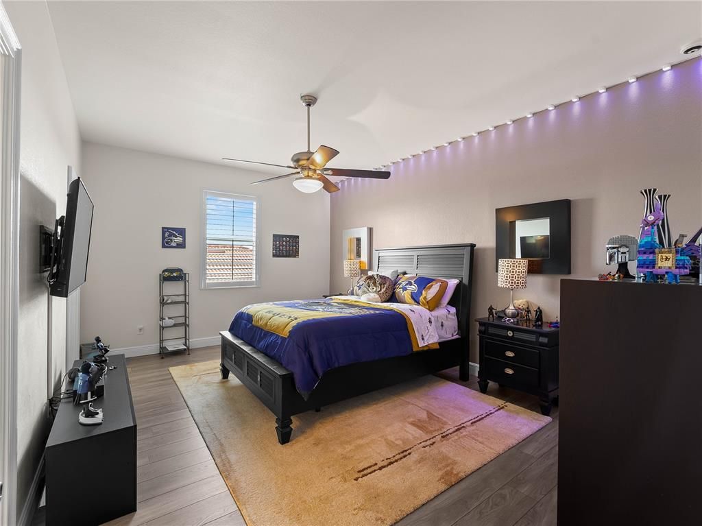 Bedroom, Interior, Wood Texture Flooring