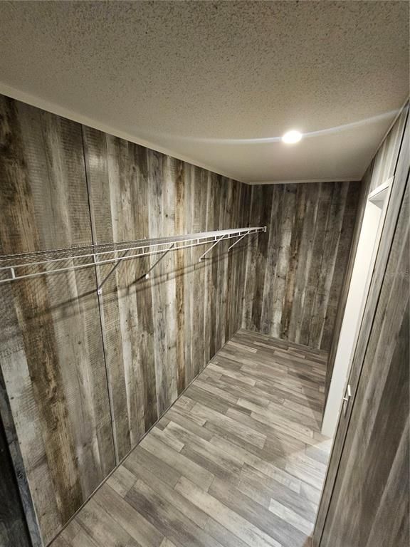 Interior, Recessed Lighting, Wood Texture Flooring, Wooden Walls