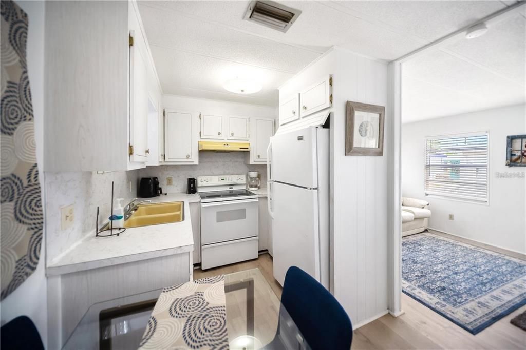 Interior, Kitchen, Wood Texture Flooring