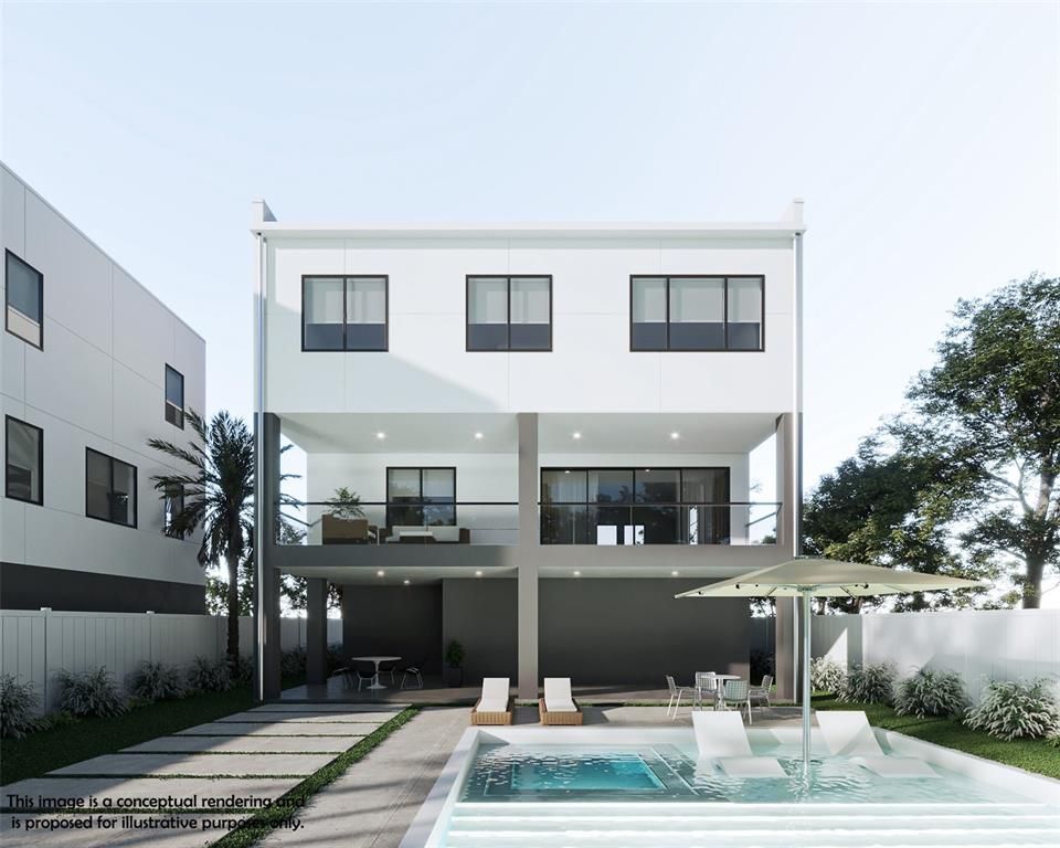 Exterior, Facade, Pool, Modern