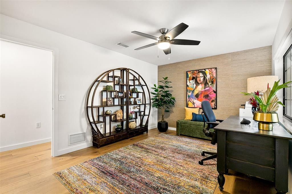 Home Office, Interior, Wood Texture Flooring