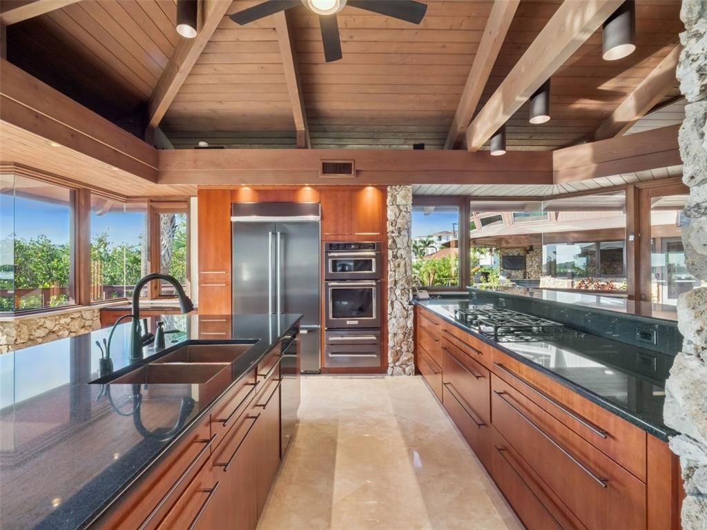 Interior, Kitchen, Stainless Steel Appliances, Wooden Beams, Wooden Ceilings