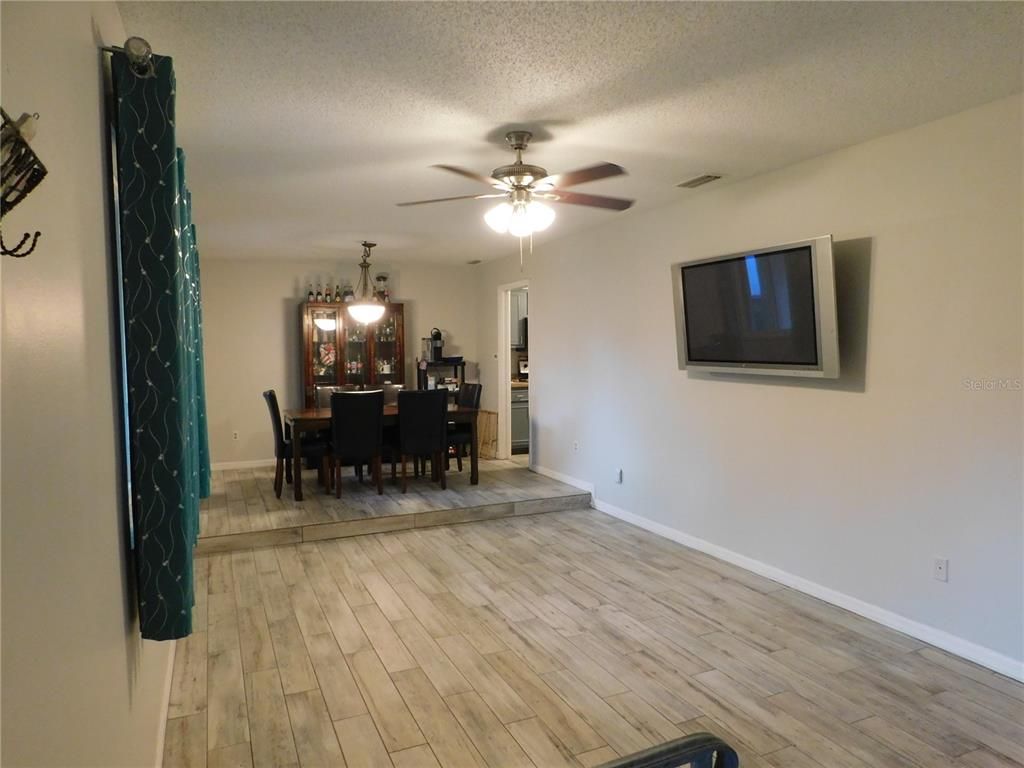 Dining room, Interior, Wood Texture Flooring