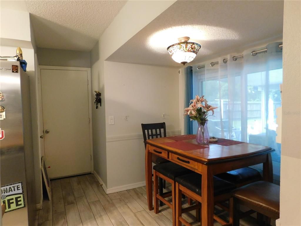 Dining room, Interior, Wood Texture Flooring
