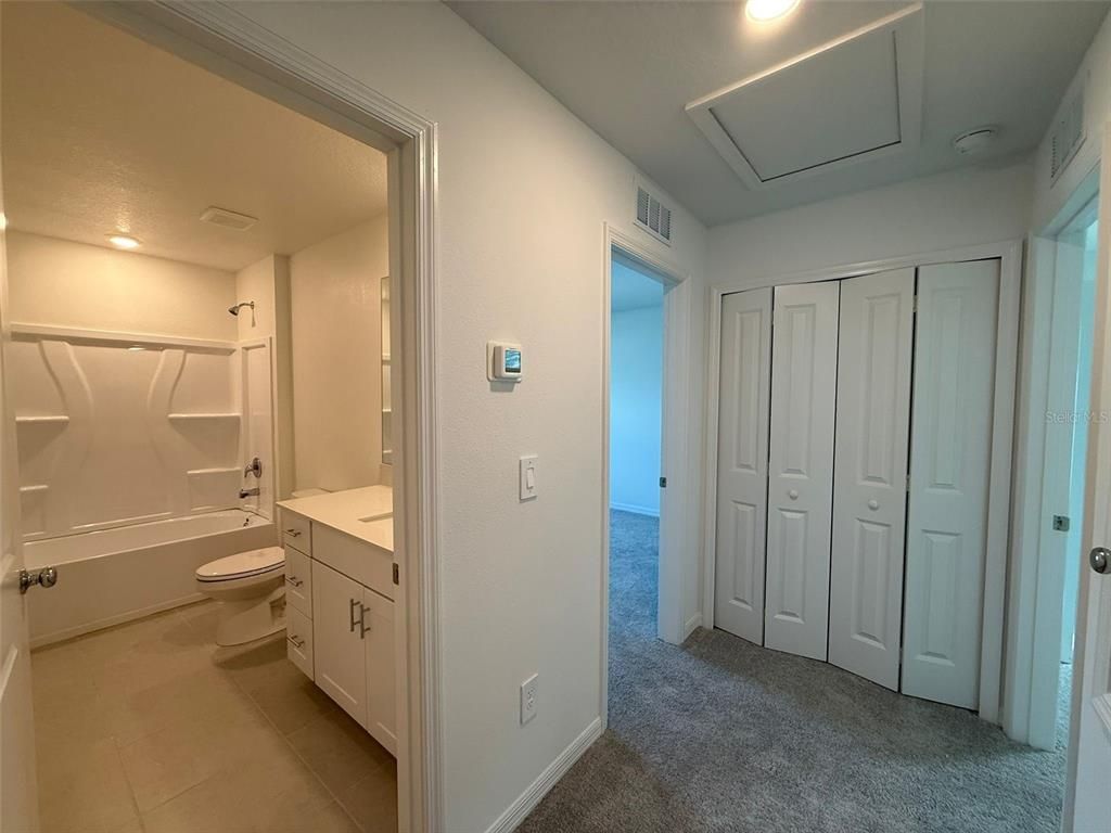 Bathroom, Interior, Recessed Lighting