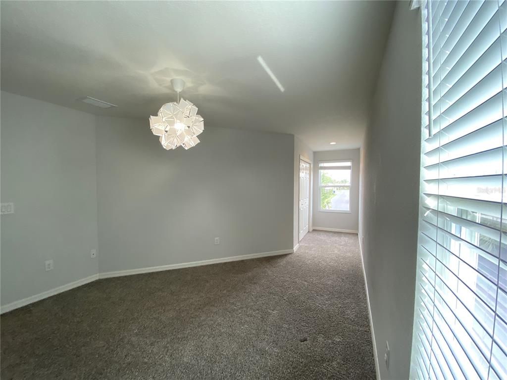 Chandelier, Empty room, Interior