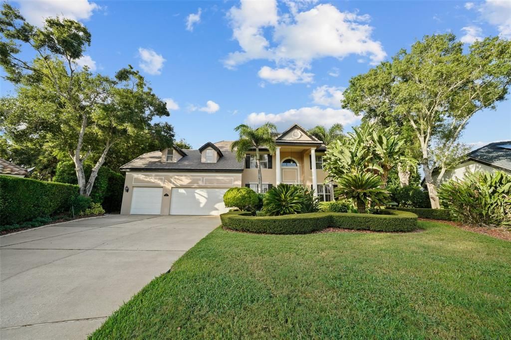 Attached, Backyard, Exterior, Facade, French Provincial
