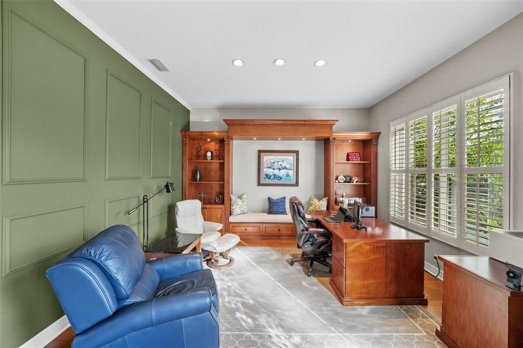 Home Office, Interior, Recessed Lighting