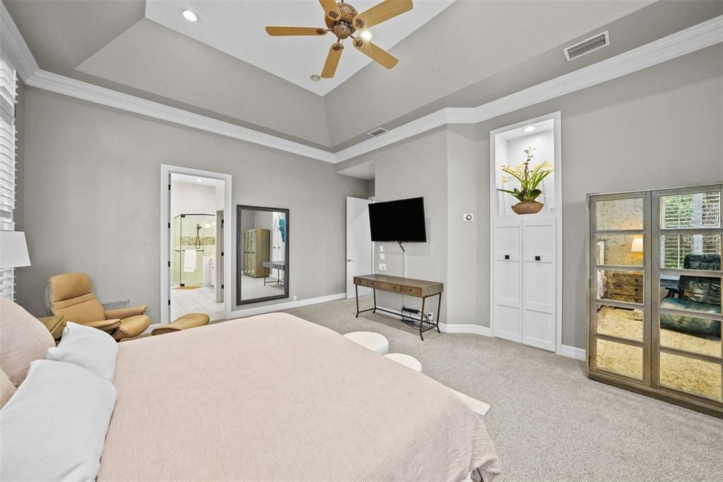 Bedroom, Interior, Recessed Lighting