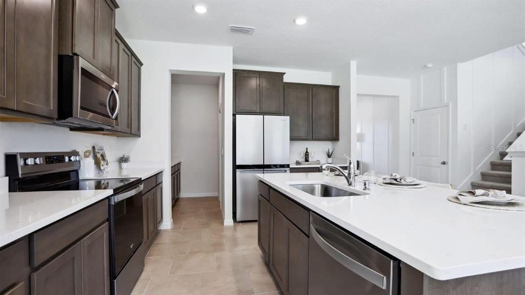 Interior, Kitchen, Recessed Lighting, Stainless Steel Appliances