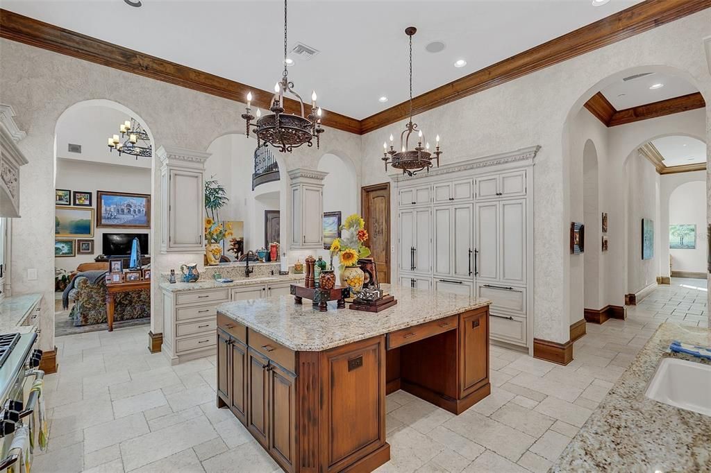 Chandelier, Interior, Kitchen, Pendant Lights, Recessed Lighting