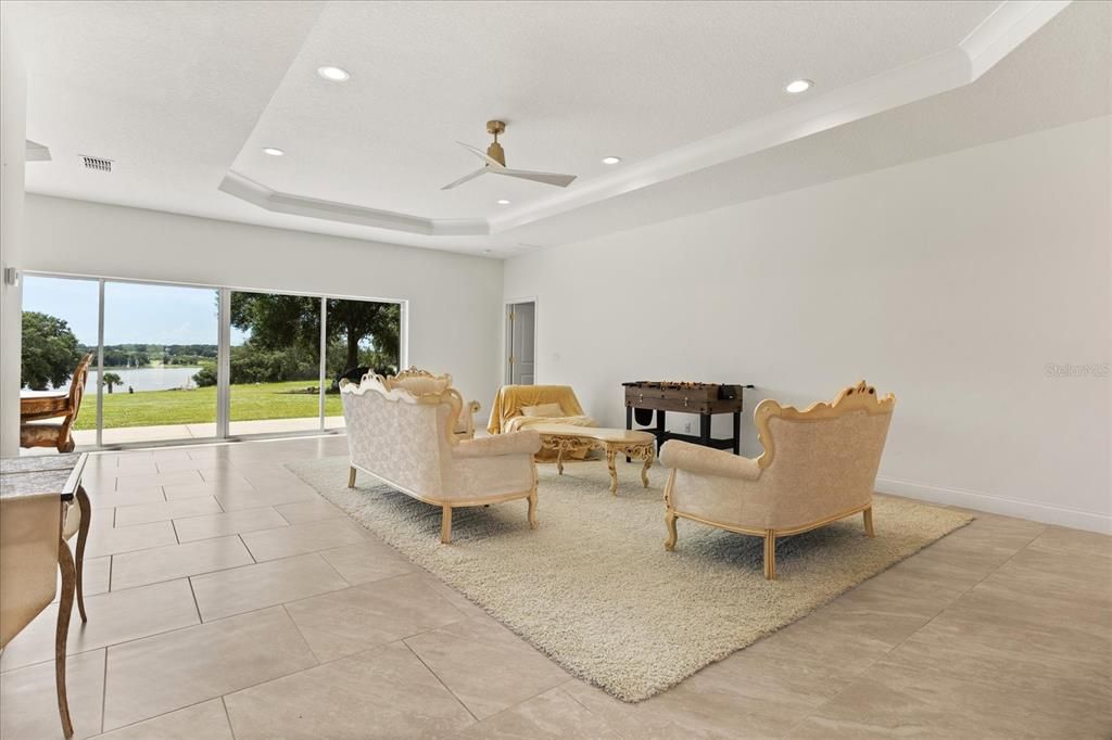 Interior, Living room, Recessed Lighting