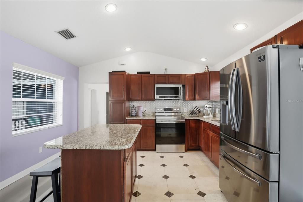 Interior, Kitchen, Recessed Lighting, Stainless Steel Appliances