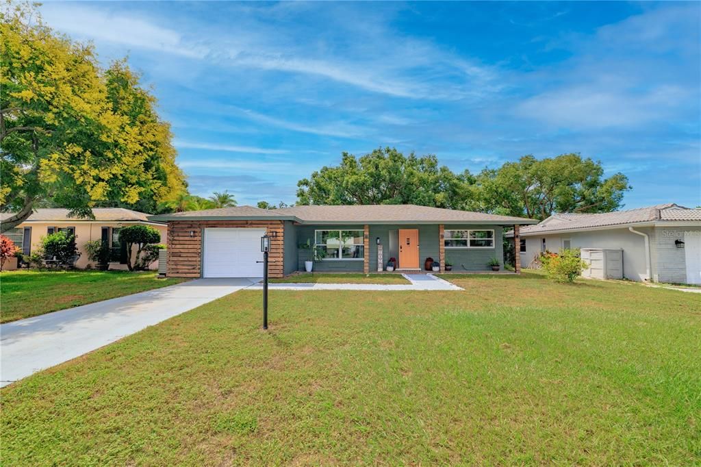 Attached, Backyard, Exterior, Facade, Ranch