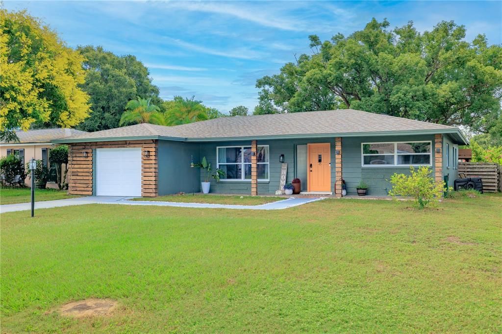Attached, Backyard, Exterior, Facade, Ranch