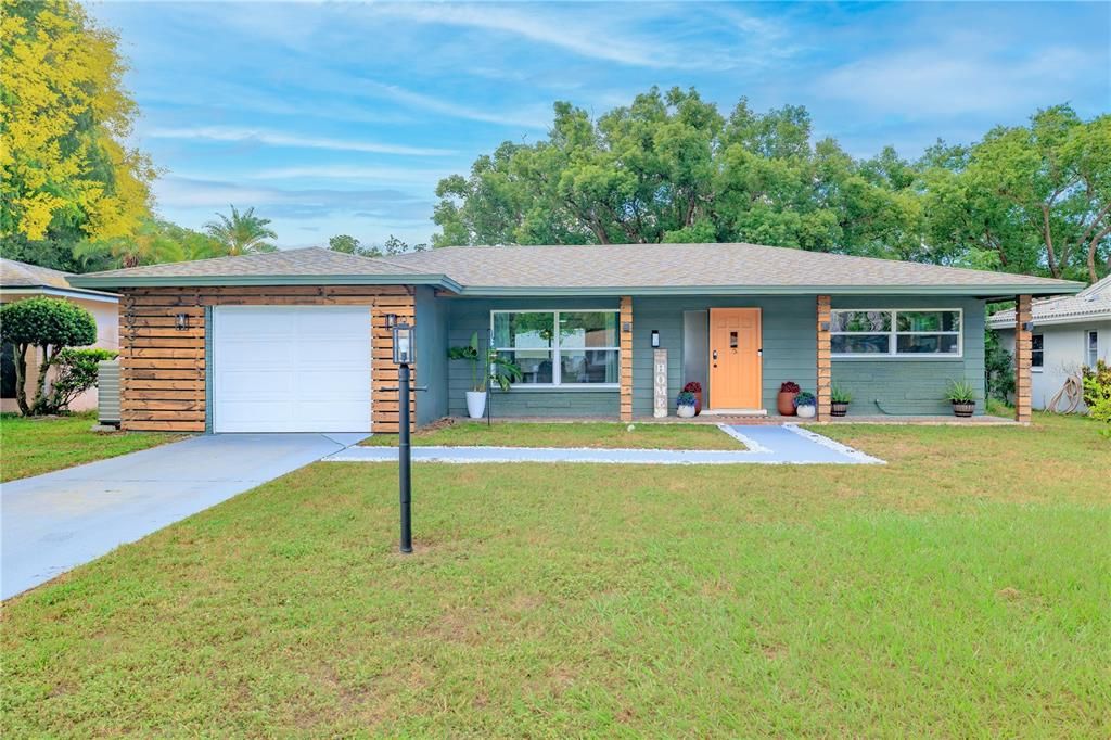 Attached, Backyard, Exterior, Facade, Ranch