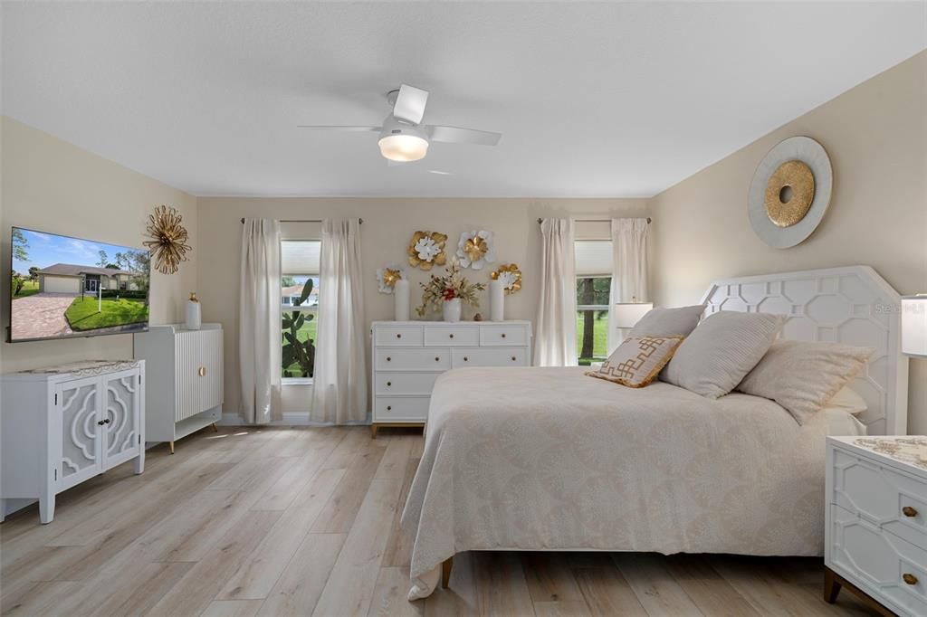 Bedroom, Interior, Wood Texture Flooring