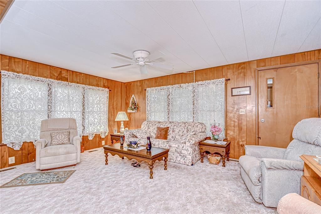 Interior, Living room, Wooden Walls