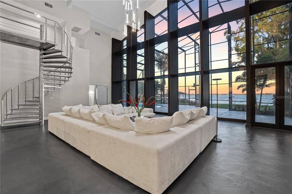 Interior, Living room, Water