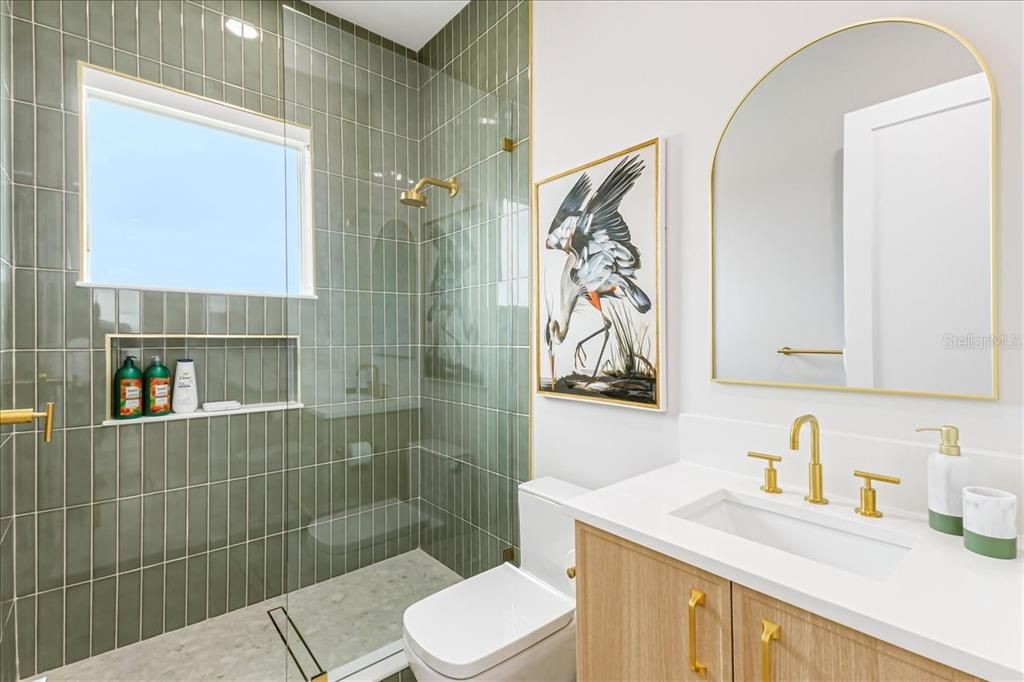 Bathroom, Glass Shower, Interior