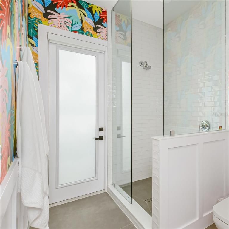 Bathroom, Glass Shower, Interior