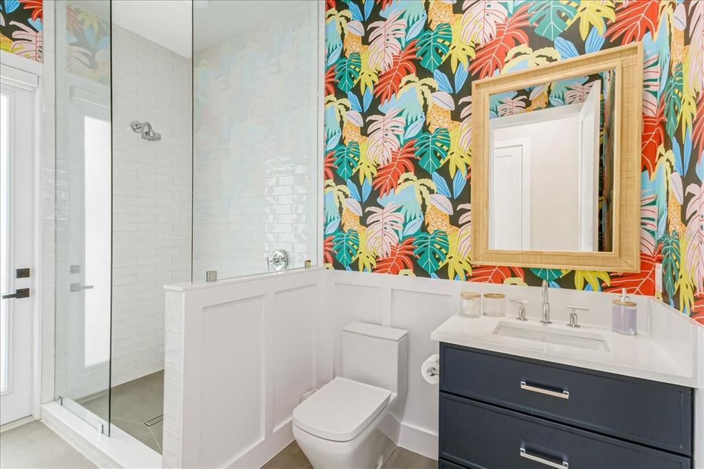 Bathroom, Glass Shower, Interior