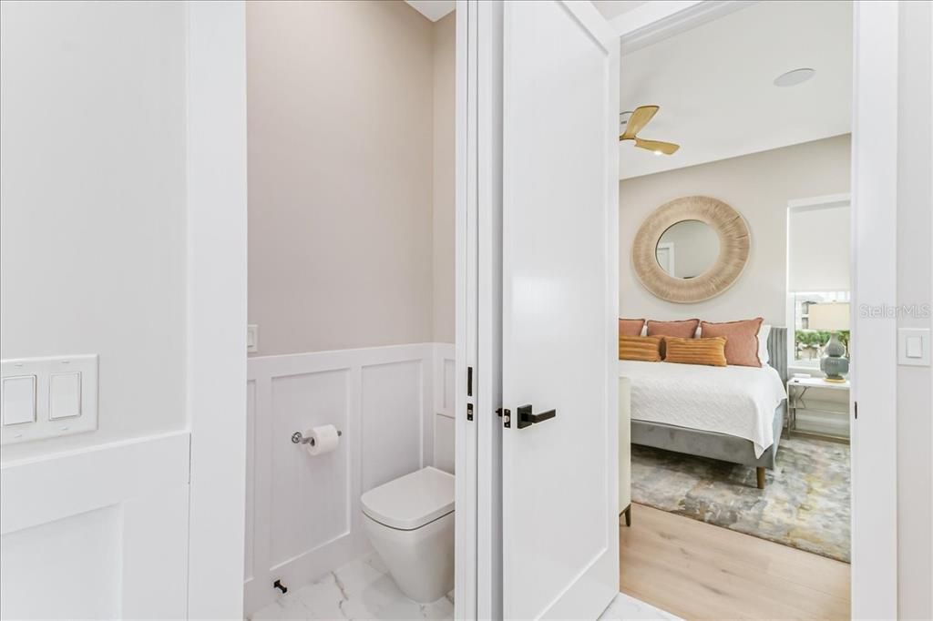 Bathroom, Bedroom, Interior, Marble, Wood Texture Flooring
