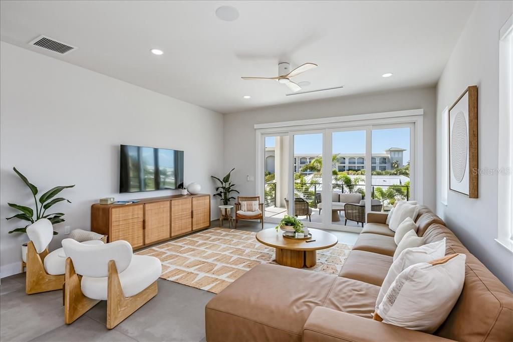 Interior, Living room, Recessed Lighting