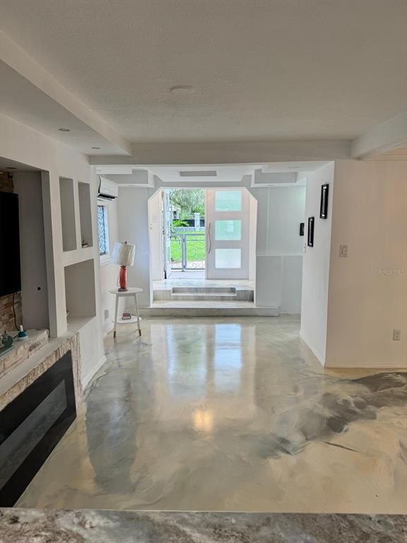 Empty room, Fireplace, Interior