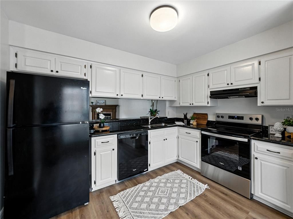 Interior, Kitchen, Wood Texture Flooring