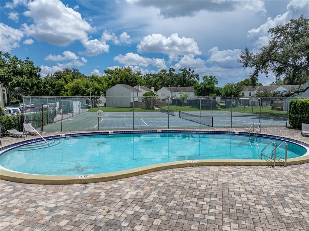 Exterior, Pool, Tennis Courts