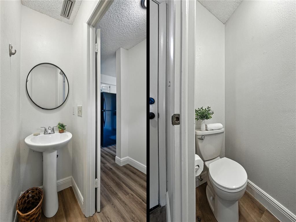 Bathroom, Interior, Wood Texture Flooring