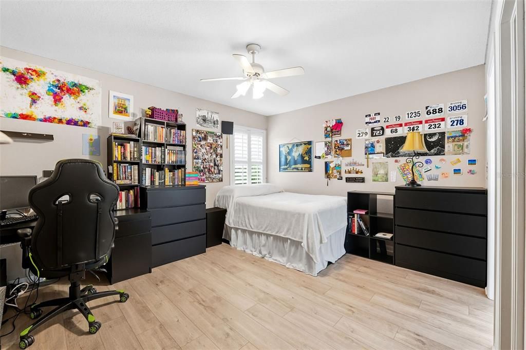 Bedroom, Home Office, Interior, Wood Texture Flooring