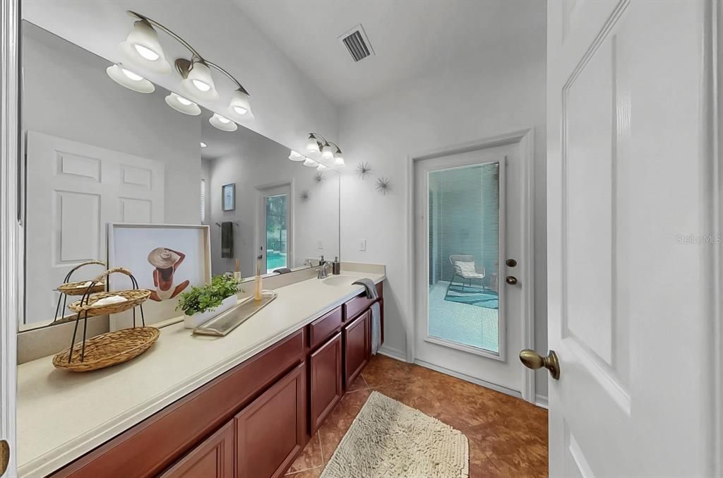 Bathroom, Dual Sink Vanities, Glass Shower, Interior