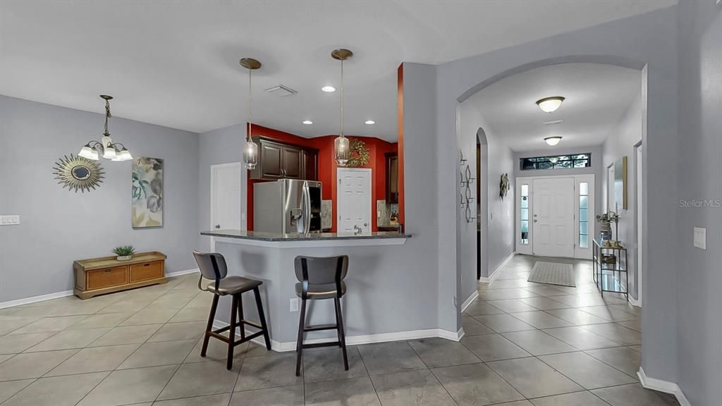 Interior, Kitchen, Pendant Lights, Recessed Lighting, Stainless Steel Appliances