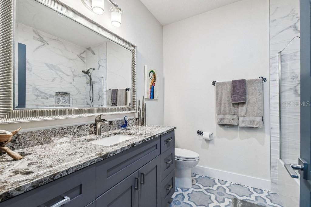 Bathroom, Interior, Marble Walls