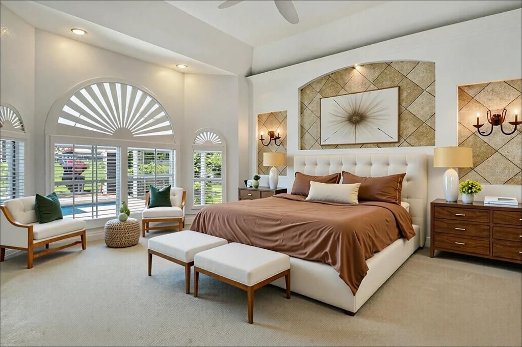 Bedroom, Interior, Recessed Lighting