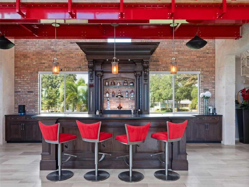 Interior, Pendant Lights, Stone Walls