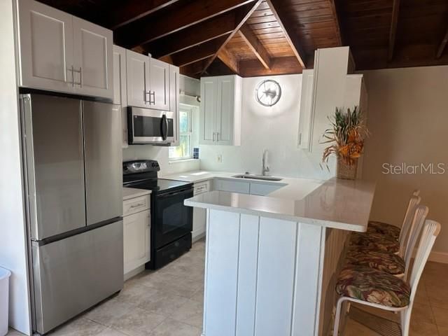 Interior, Kitchen, Stainless Steel Appliances, Wooden Beams, Wooden Ceilings