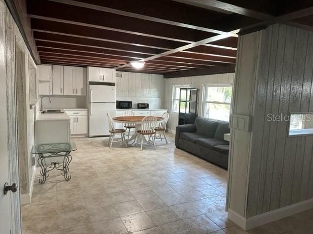 Dining room, Interior, Kitchen, Wooden Beams
