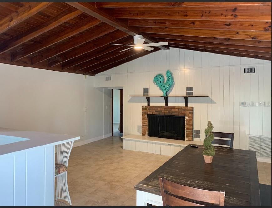 Fireplace, Interior, Wooden Beams, Wooden Ceilings